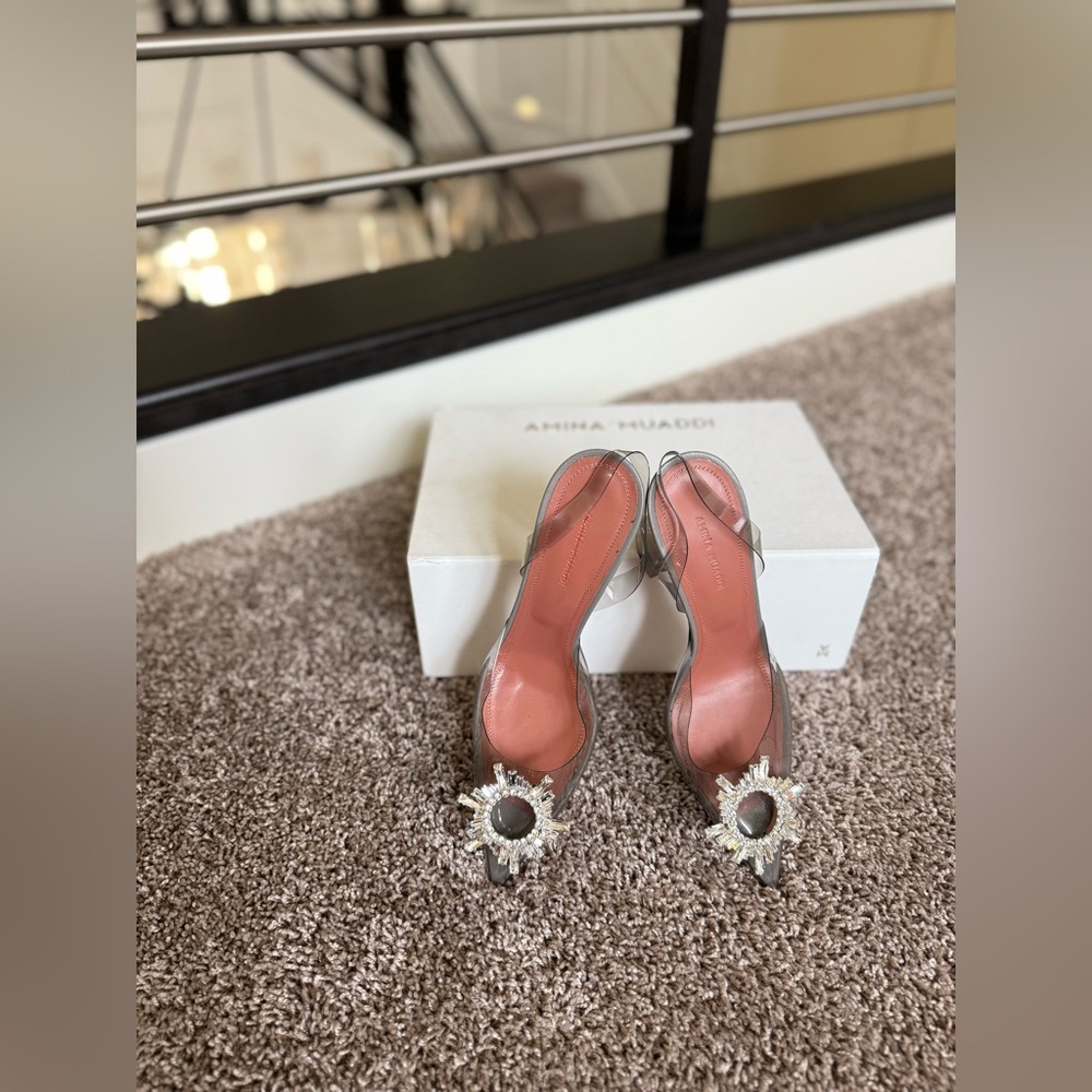 AMINA MUADDI begum embellished slingback pumps
